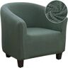 SLOUD Hoes voor kuipstoelen, hoes voor fauteuils, hoes voor clubstoel, hoes voor kuipstoel, hoes voor grote stoel Stretch verwijderbare hoes-Licht groen