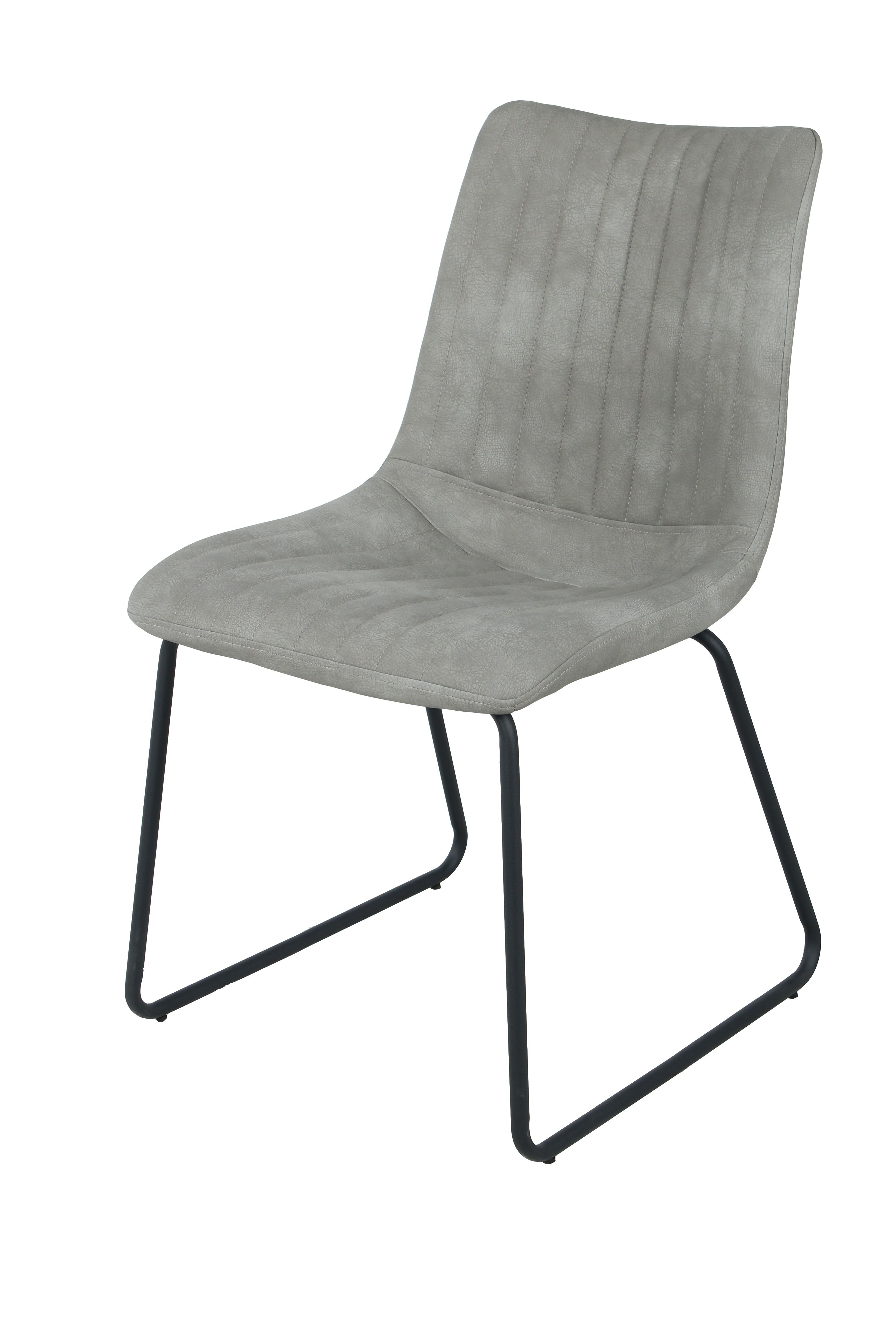 Rousseau Set van 2 stoelen Louis - lichtgrijs