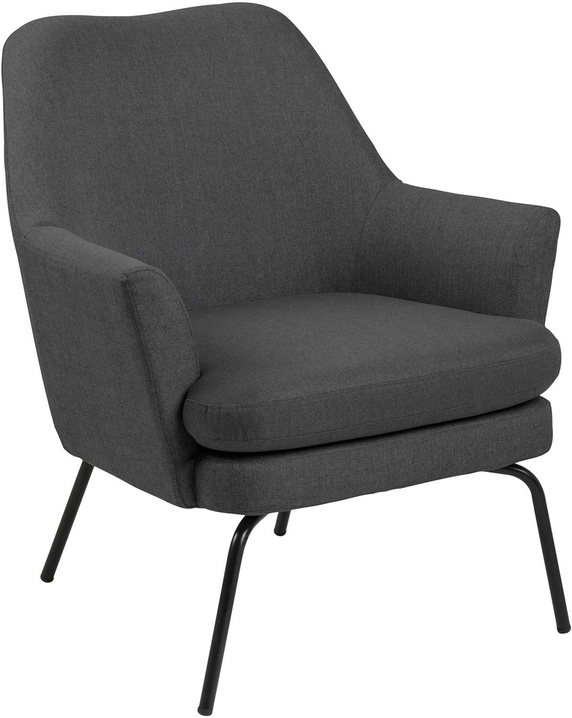 Emob Fauteuil Sari stof - donkergrijs/zwart