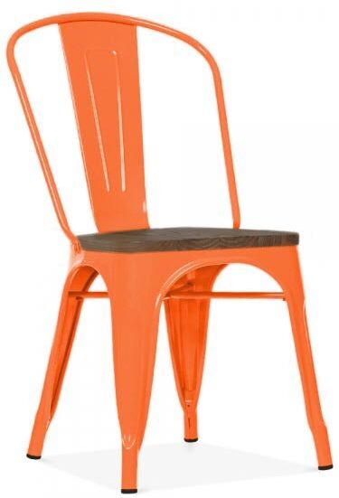 Rousseau Set van 4 stoelen Victoria - oranje