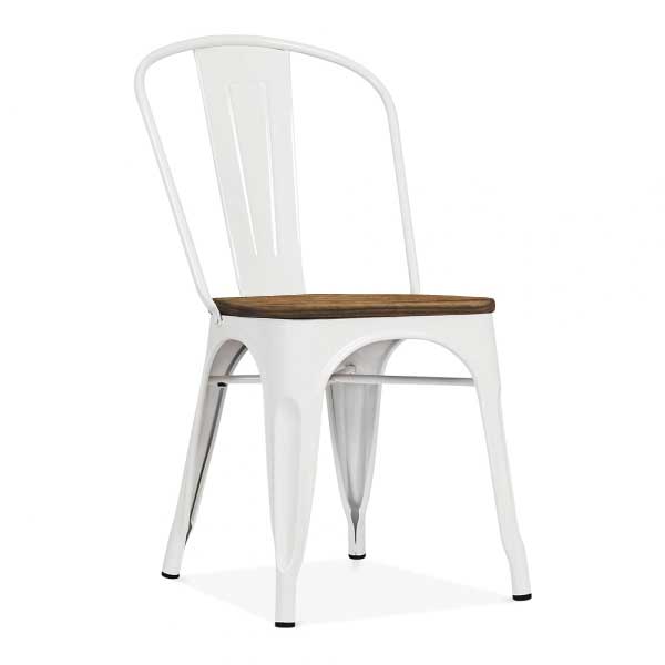 Rousseau Set van 4 stoelen Victoria - wit