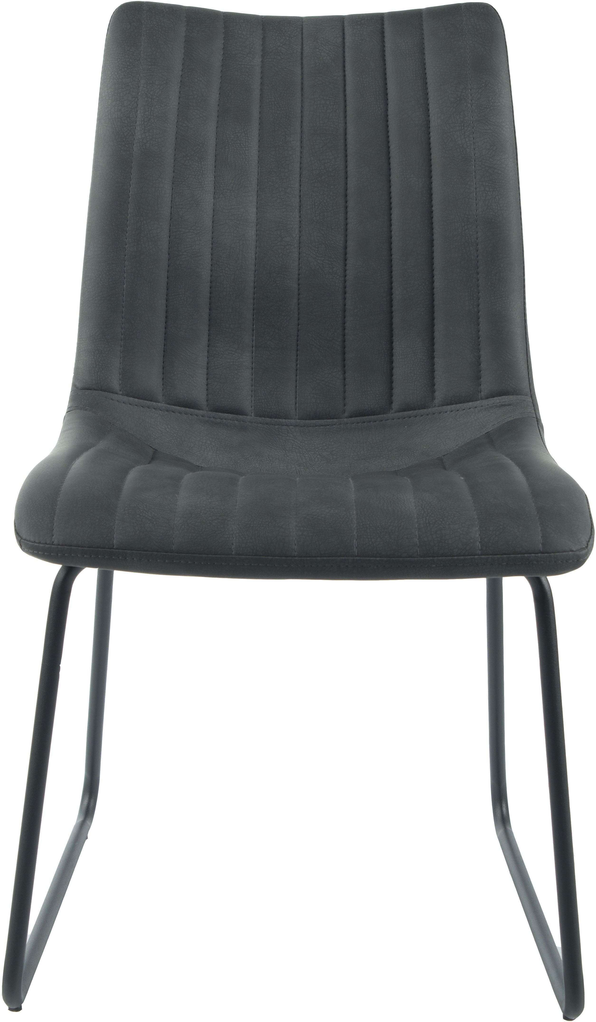 Rousseau Set van 2 stoelen Louis - donkergrijs