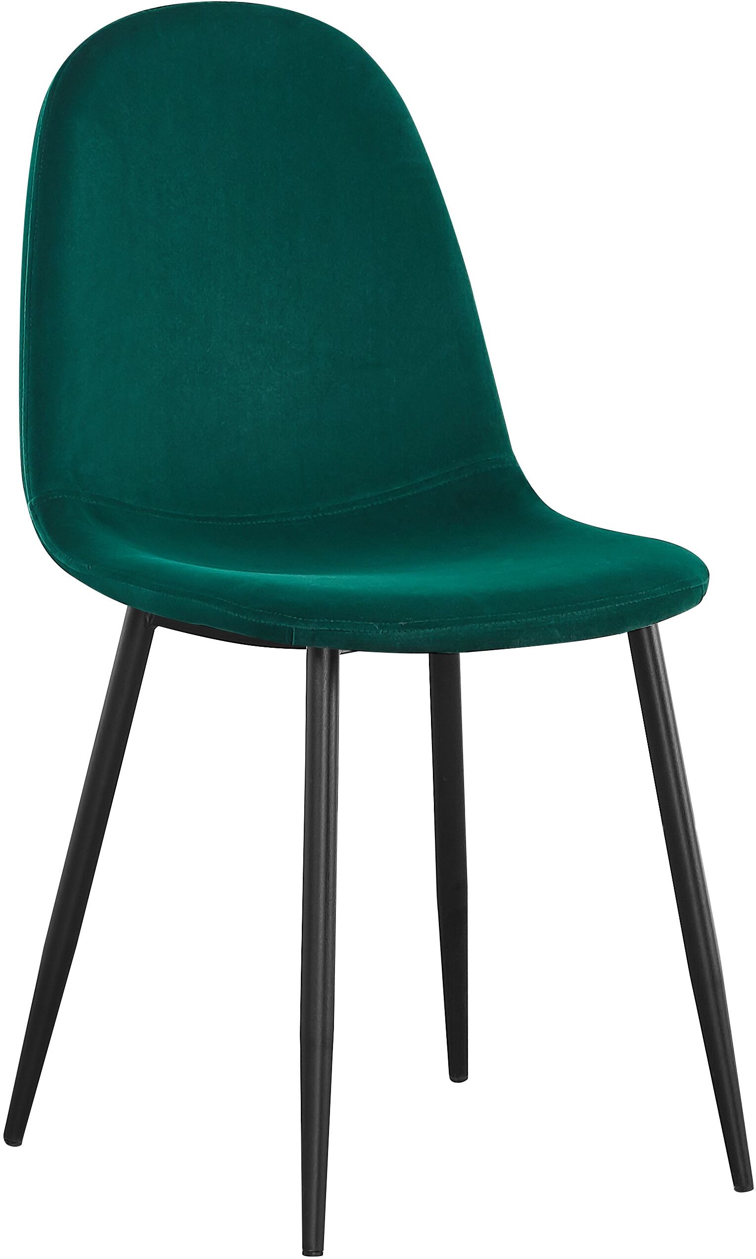 Rousseau Set van 4 fluwelen stoelen Valeska - groen