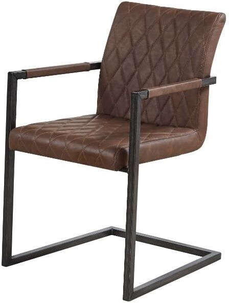 Rousseau Set van 2 sledestoelen Britt - bruin