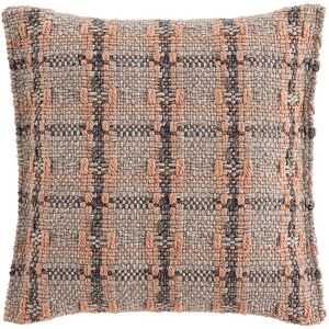 GAN Garden Layers Small Cushion - Checks Terracotta