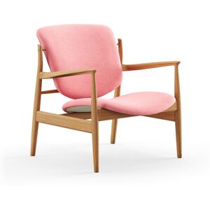 House of Finn Juhl France Chair, Dark Oiled Oak, Cat. 3 Watercolour, Rose Quartz