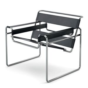 Knoll Wassily Lounge Chair, Black Cowhide
