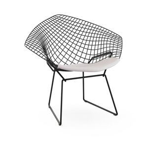 Knoll Bertoia Diamond Chair, Underrede I Polerad Krom, Tyg: Kat. S - Divina - 623d