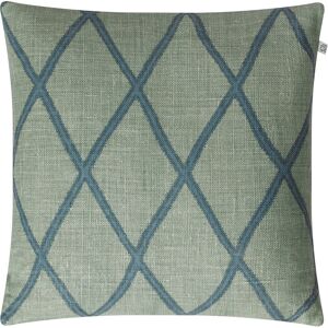 Chhatwal & Jonsson Ikat Orissa Cushion Cover Linen 50x50 Cm - Aqua/heaven Blue