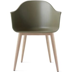 Audo Copenhagen Harbour chair stol armlene, eikebein olive