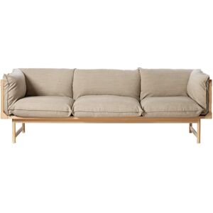 Gärsnäs Bleck 3-seters sofa Bøk-white-foss 0212