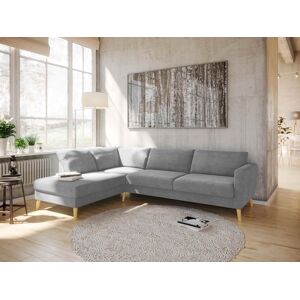 SparMax Kragerø A3 Sofa Med Sjeselong - Lys Grå