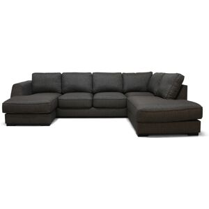 SparMax Risør D3a U-Sofa Med Sjeselong - Brun