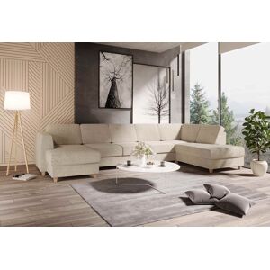 SparMax Risør D4a U-Sofa Med Sjeselong - Sand