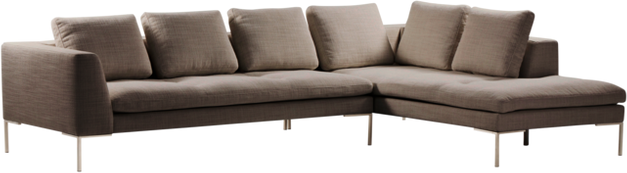 ALBA sofa 3-seter - divan høyre Muldvarp