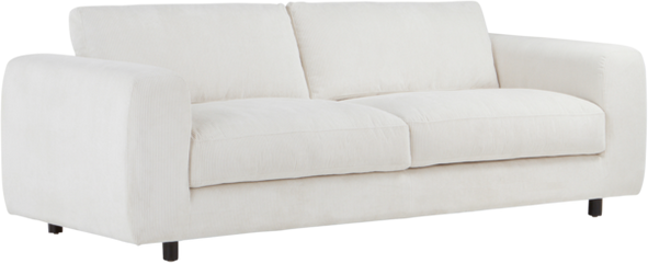 TRAFFORD sofa 3-seter Naturhvit