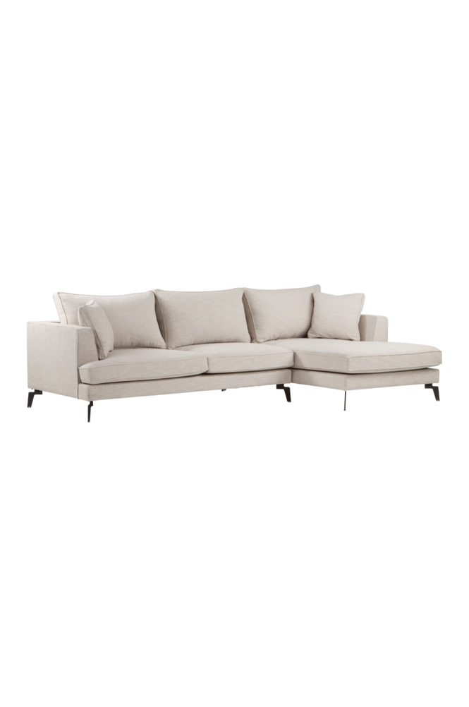 VILLACH sofa 3-seter - divan høyre Greige