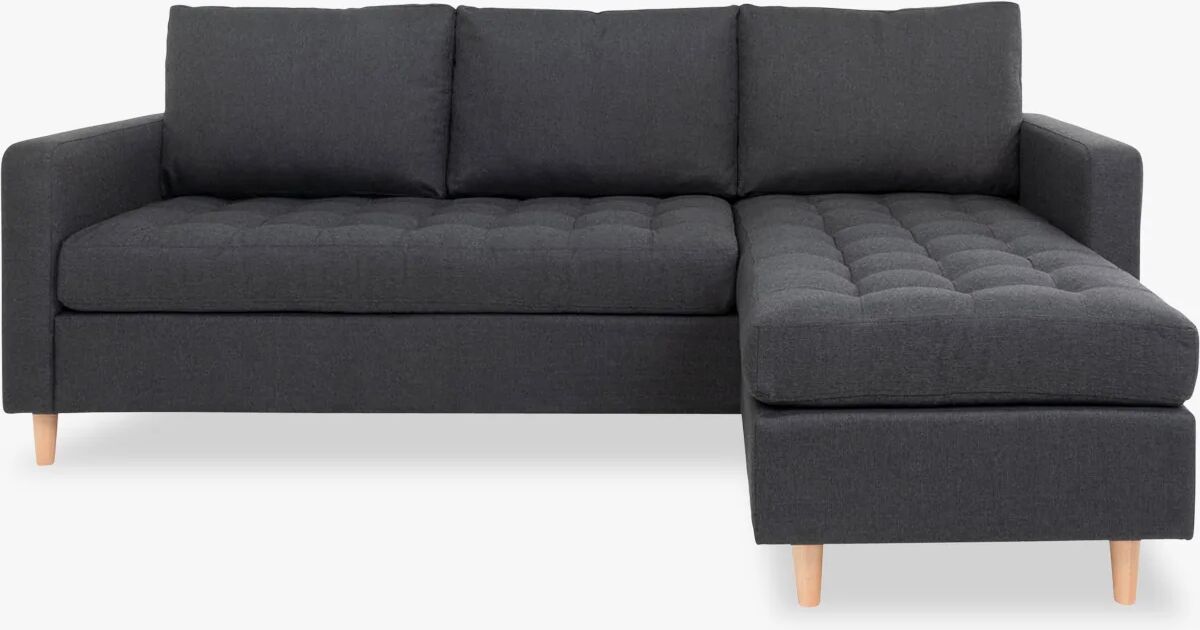 Nordic Essentials Firenze sofa, mørkegrå med trebenet