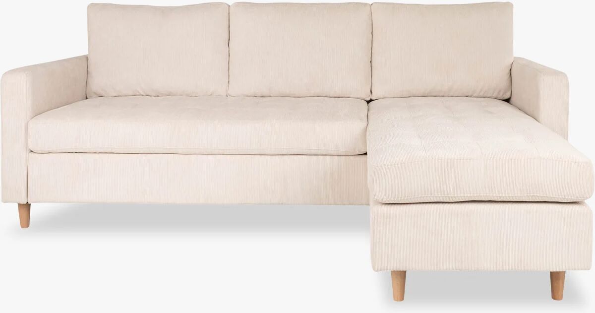 Nordic Essentials Firenze Sofa, Sand Velvet med treben