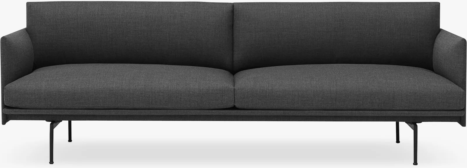 Muuto Outline Sofa - 3-Seater, Remix 163