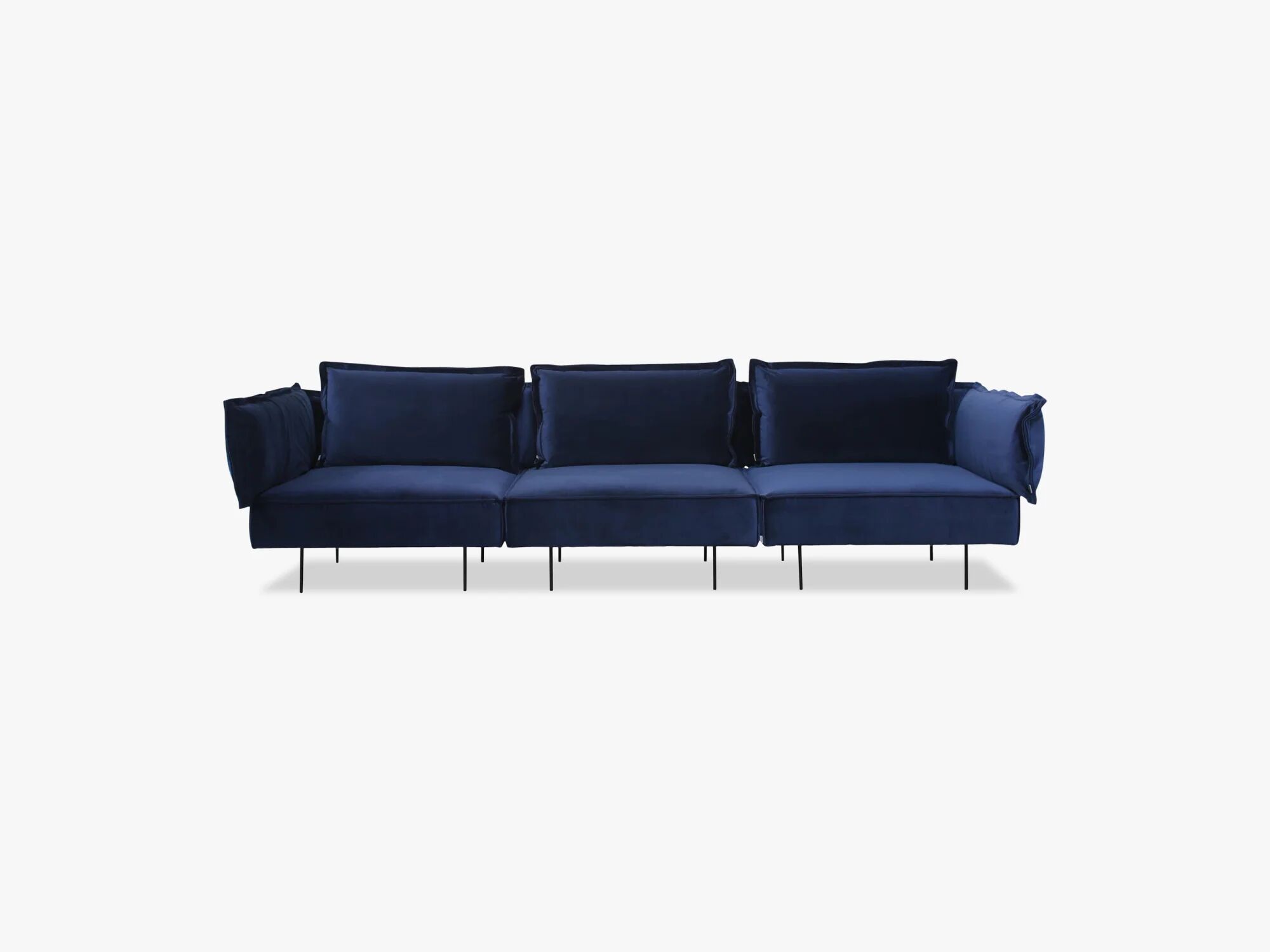 Handvärk Modulær sofa, 3 seter, Royal Blue