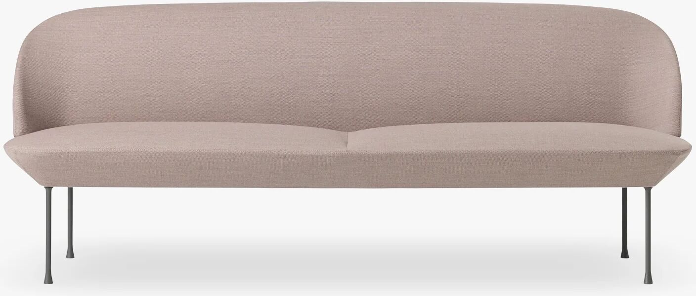 Muuto Oslo Sofa / 3-Seter, Fjord 551 / Lys Grå Ben