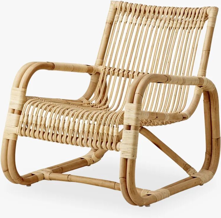 Cane-Line Curve Lounge Chair innendørs, naturlig