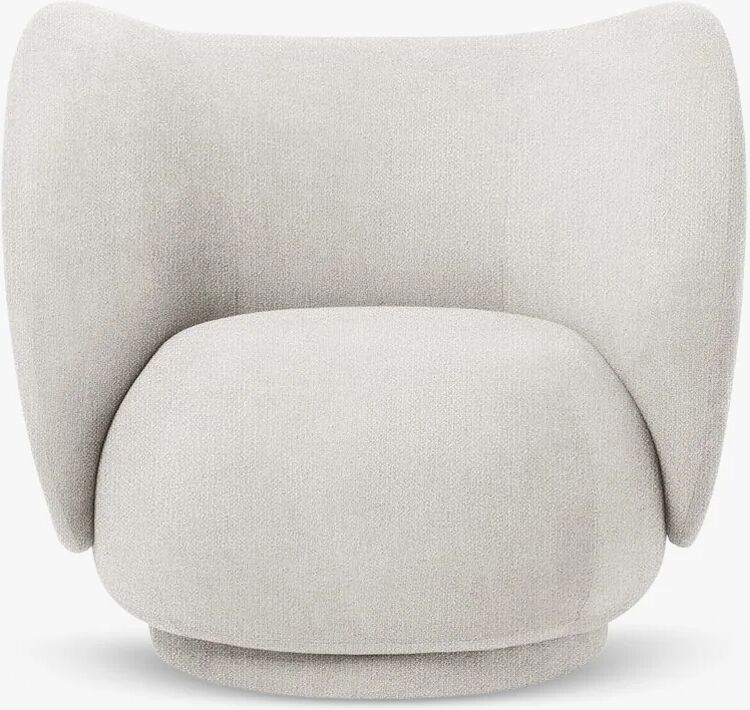 Ferm Living Rico Lounge Stol, Boucle-Off White