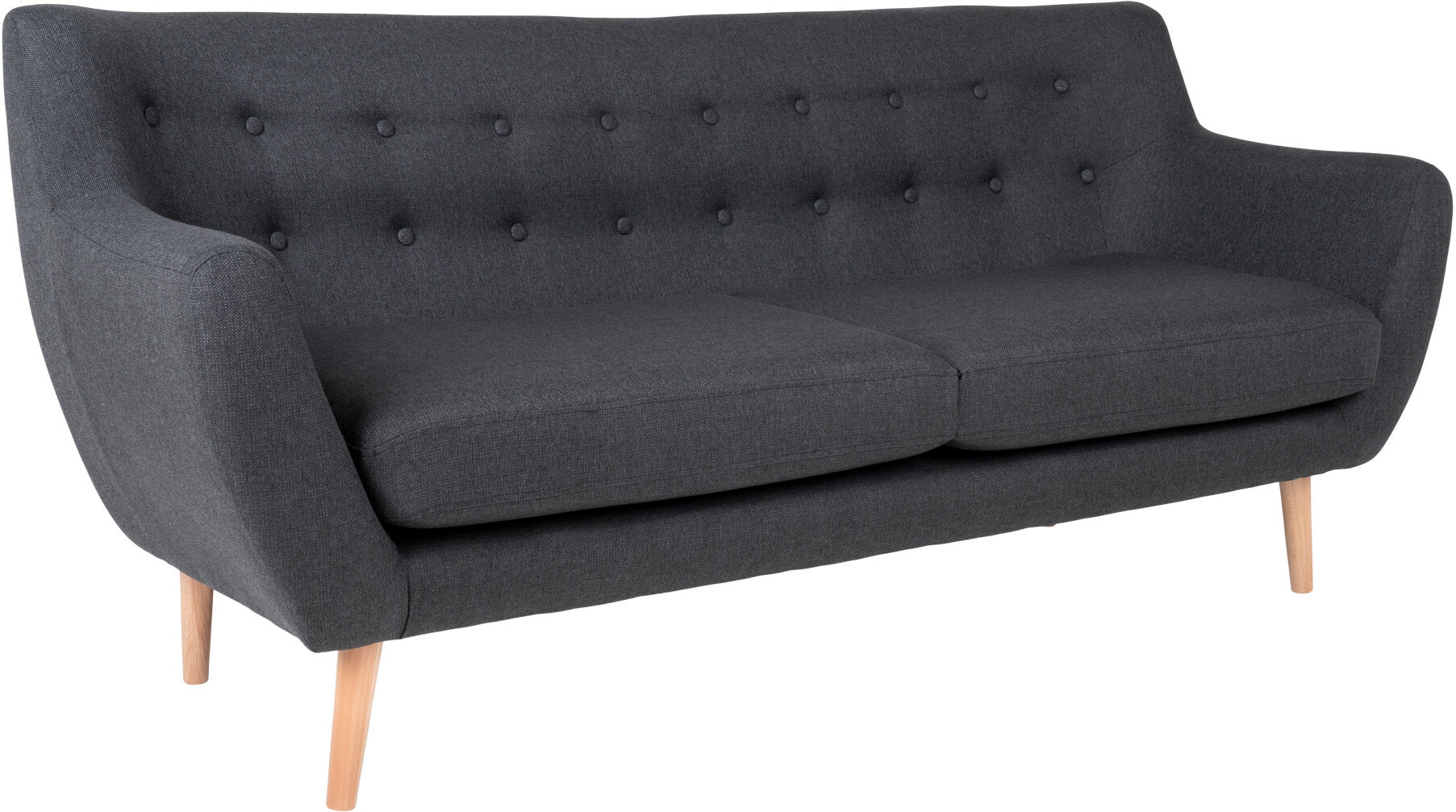 Monte sofa 3 personers mørkegrå.