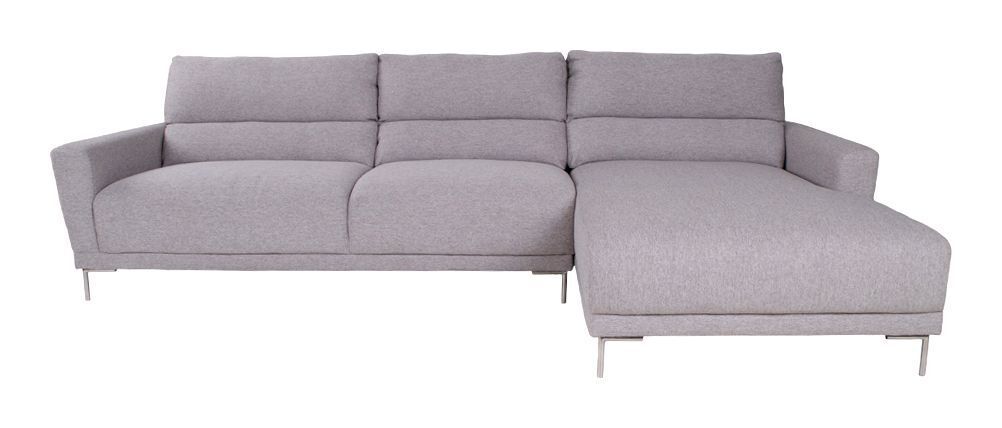 House Nordic Ascoli Sofa m. Sjeselong, lysegrå - høyrevendt   Unoliving