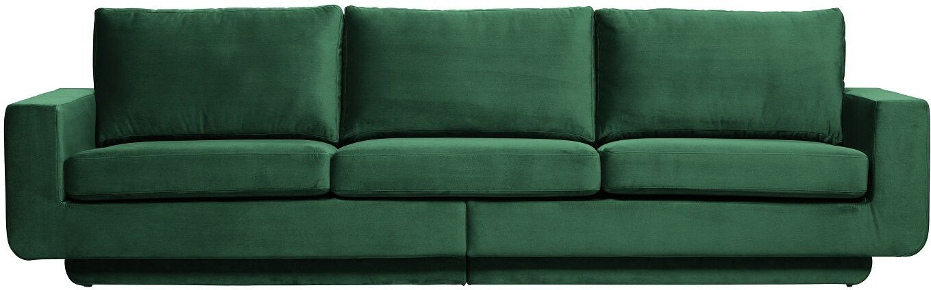 BePureHome Fame 3-seter Sofa - Forest Green Velur   Unoliving