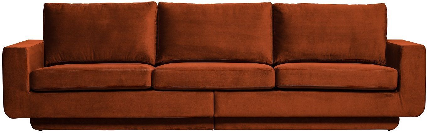 BePureHome Fame 3-seter Sofa - Rust Velur   Unoliving