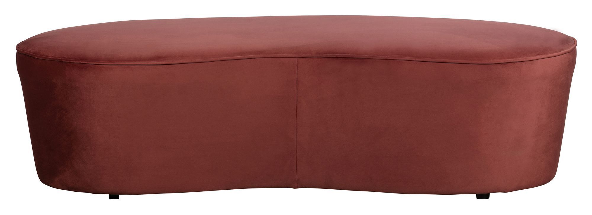 BePureHome Macaroni Liten Sofa/Puff - Chestnut Velour   Unoliving