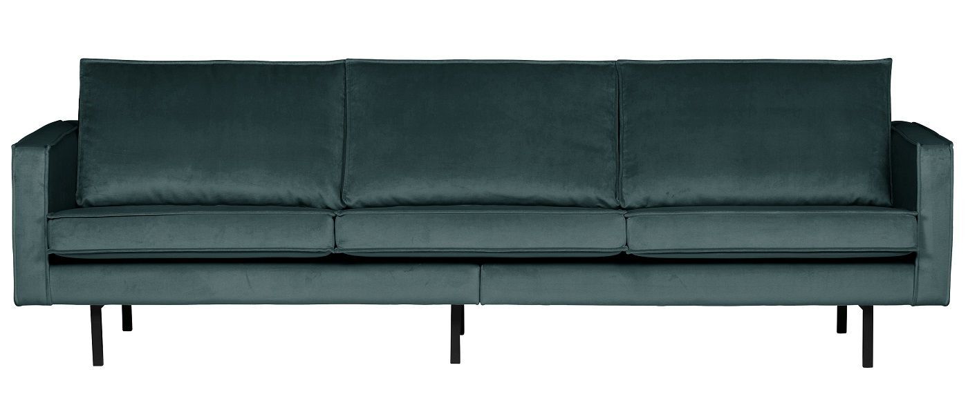 BePureHome Rodeo 3-seter Sofa - Teal Velur   Unoliving