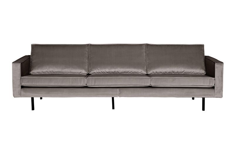 BePureHome - Rodeo 3 pers. sofa fløyel - Taupe   Unoliving