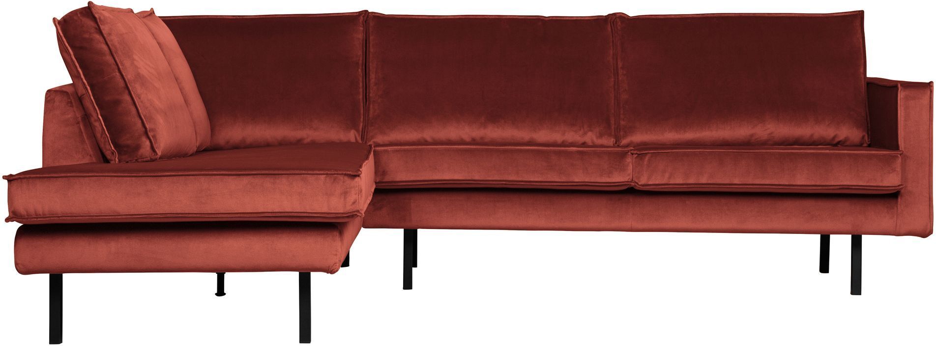 BePureHome Rodeo Sofa m. venstrevendt sjeselong - Chestnut Velour   Unoliving