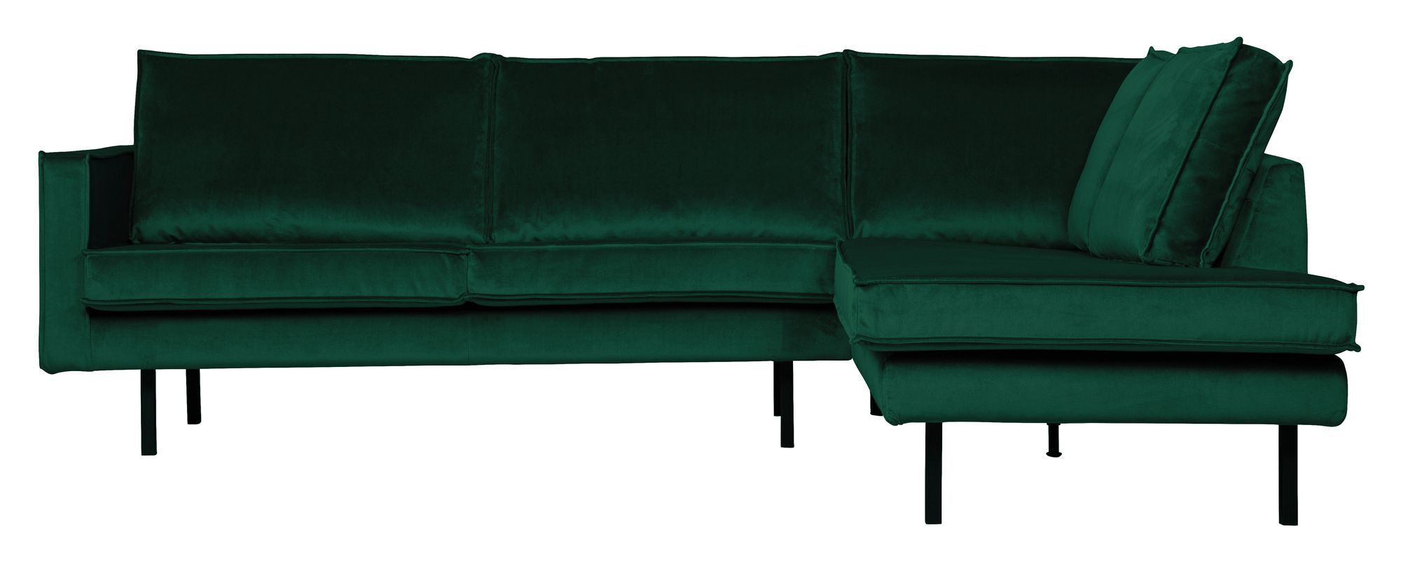 BePureHome Rodeo Sofa m/høyrevendt sjese - Green Forest Velur   Unoliving