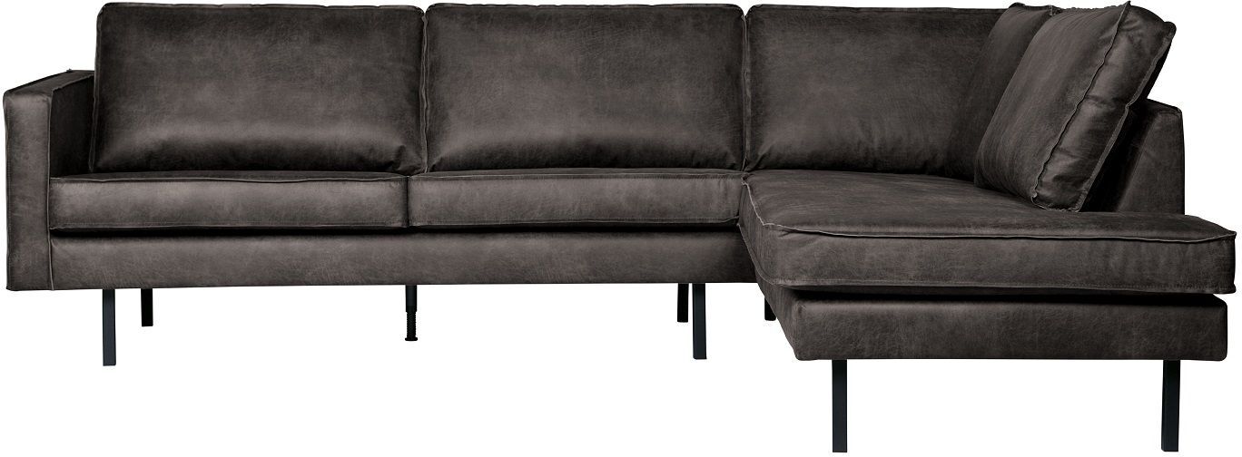 BePureHome Rodeo Sofa m/høyrevendt chaise - Sort   Unoliving