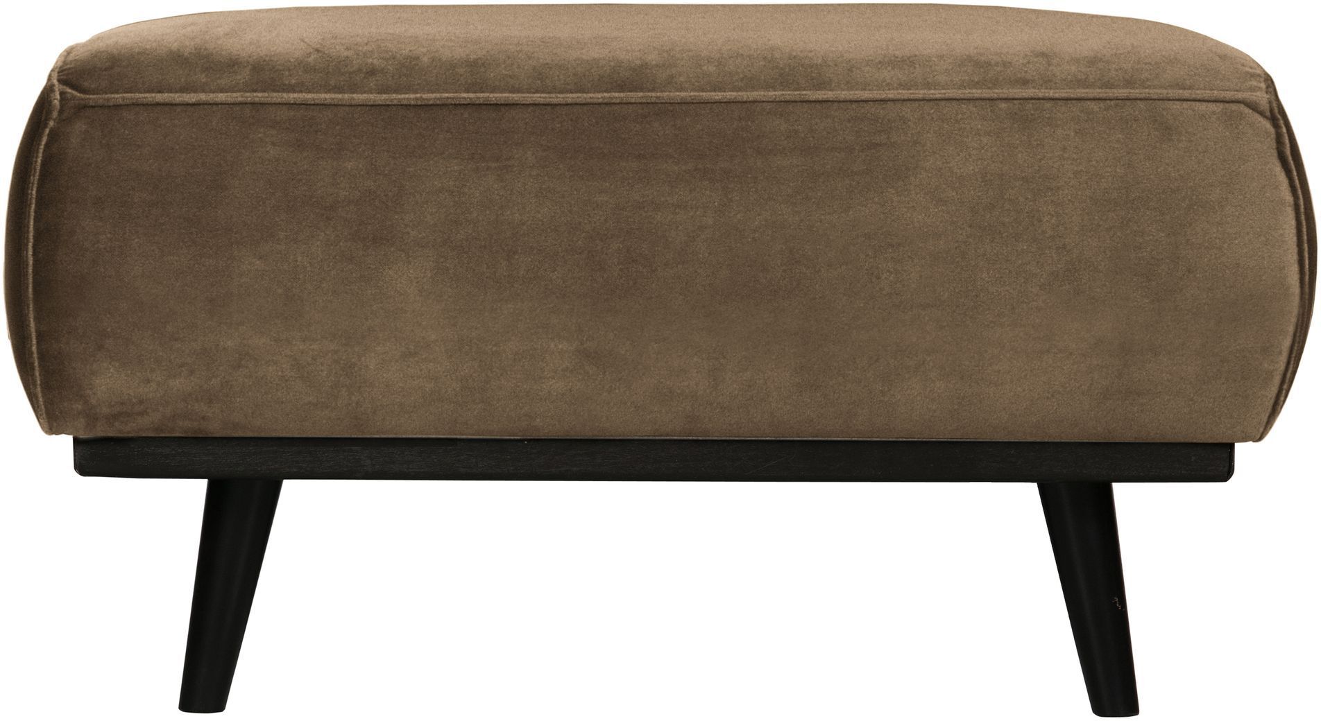 BePureHome Statement Puff - Taupe Velour   Unoliving