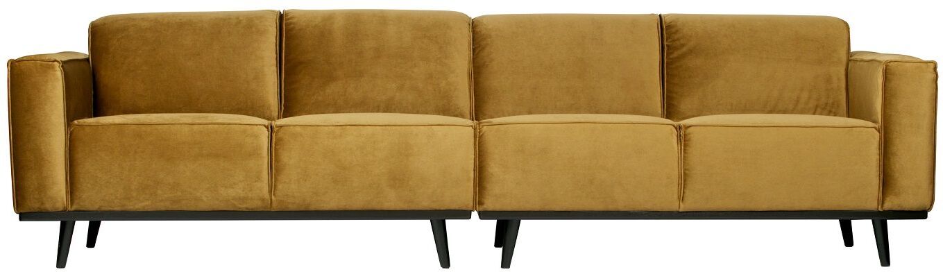 BePureHome Statement Sofa 4-seter i honninggul velur   Unoliving