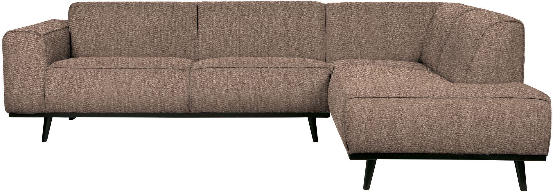 BePureHome Statement Sofa m. høyrevendt sjeselong - Nougat Bouclé   Unoliving