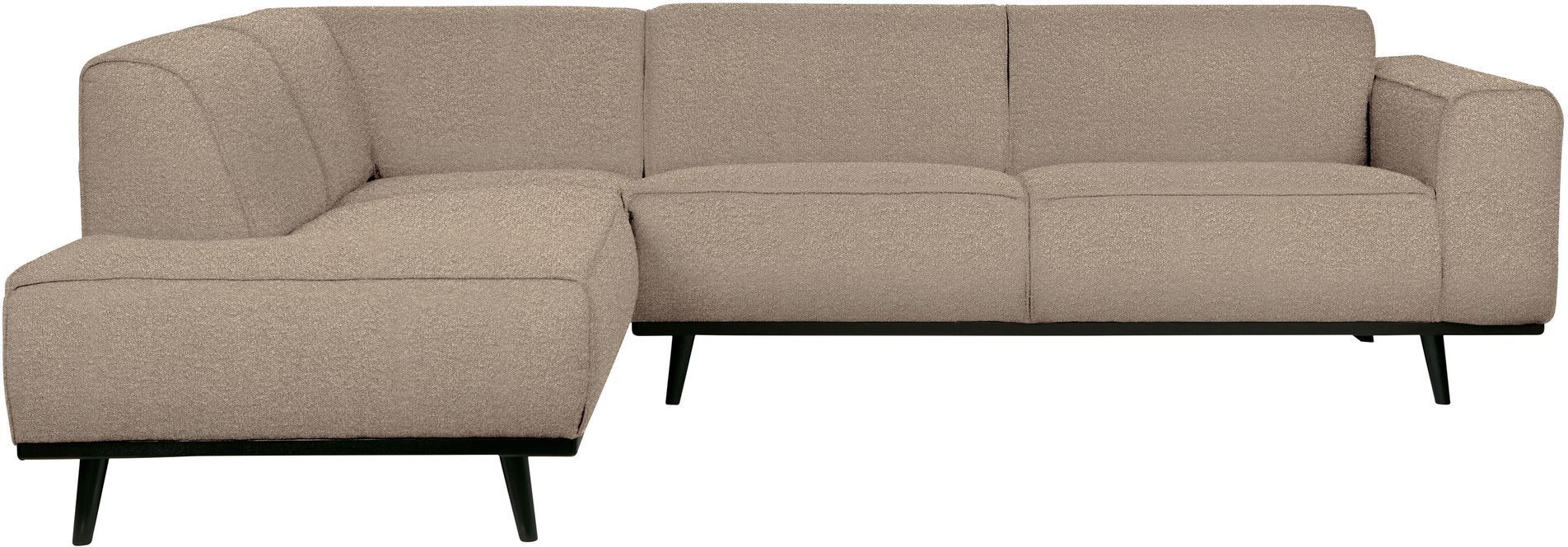 BePureHome Statement Sofa m. venstrevendt sjeselong - Beige Bouclé   Unoliving