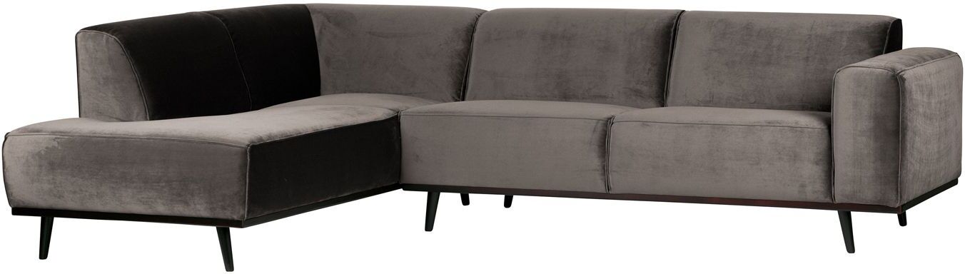 BePureHome Statement Sofa m/venstrevendt sjese - Taupe velur   Unoliving