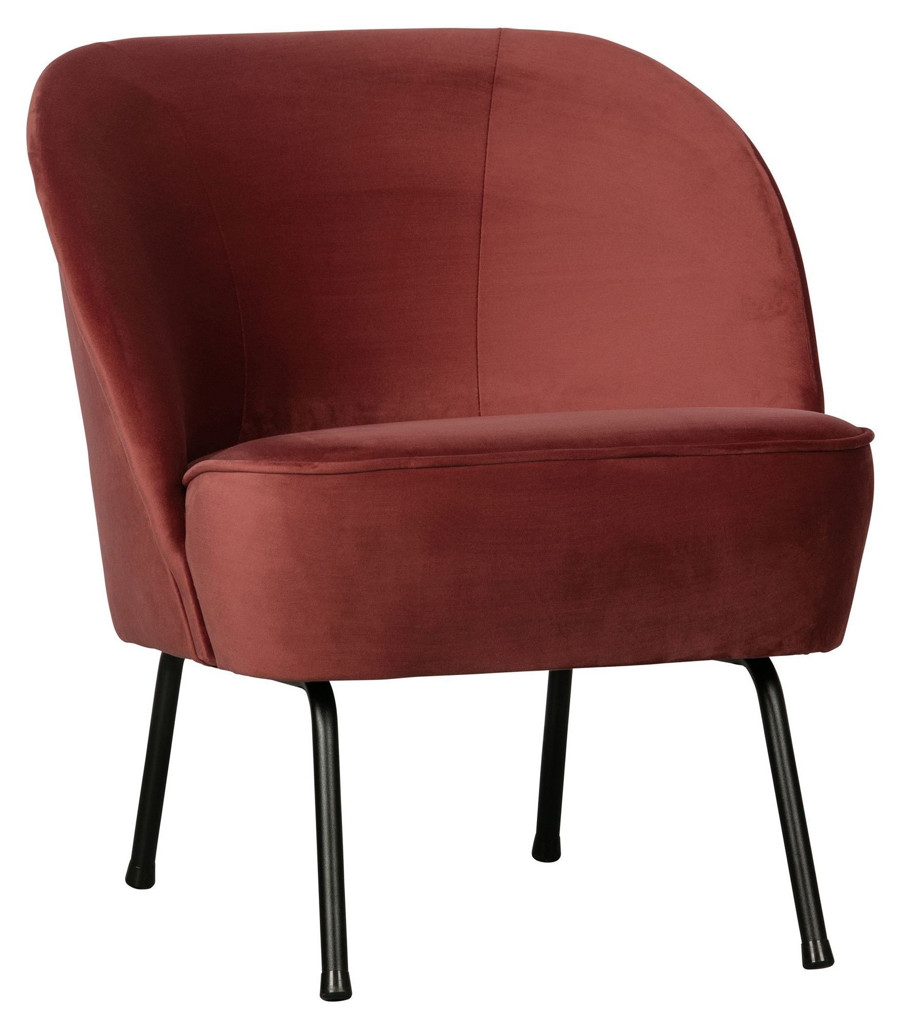 BePureHome Vogue Loungestol - Chestnut Velour   Unoliving