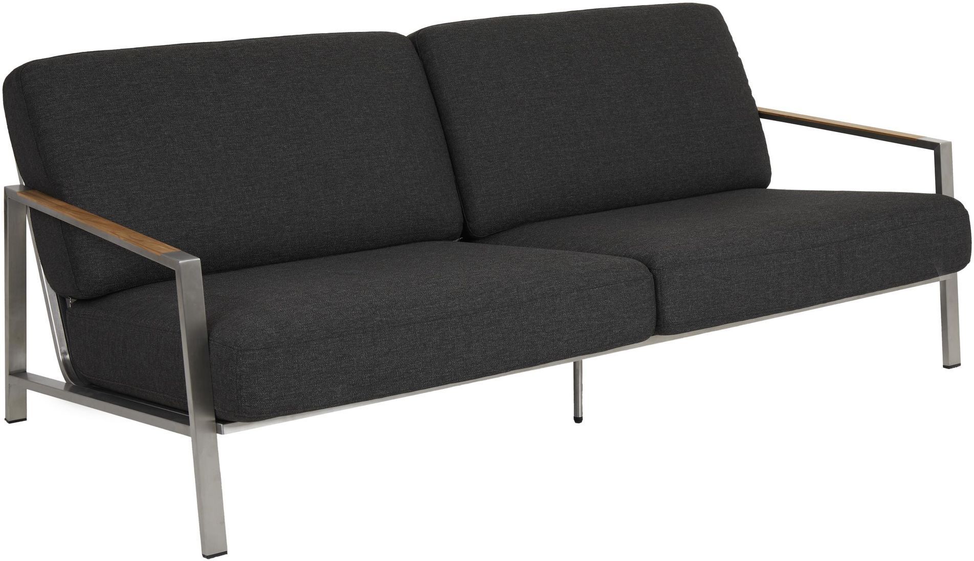 Brafab Naos Loungesofa - Rustfritt Stål/Gråsort Pute   Unoliving