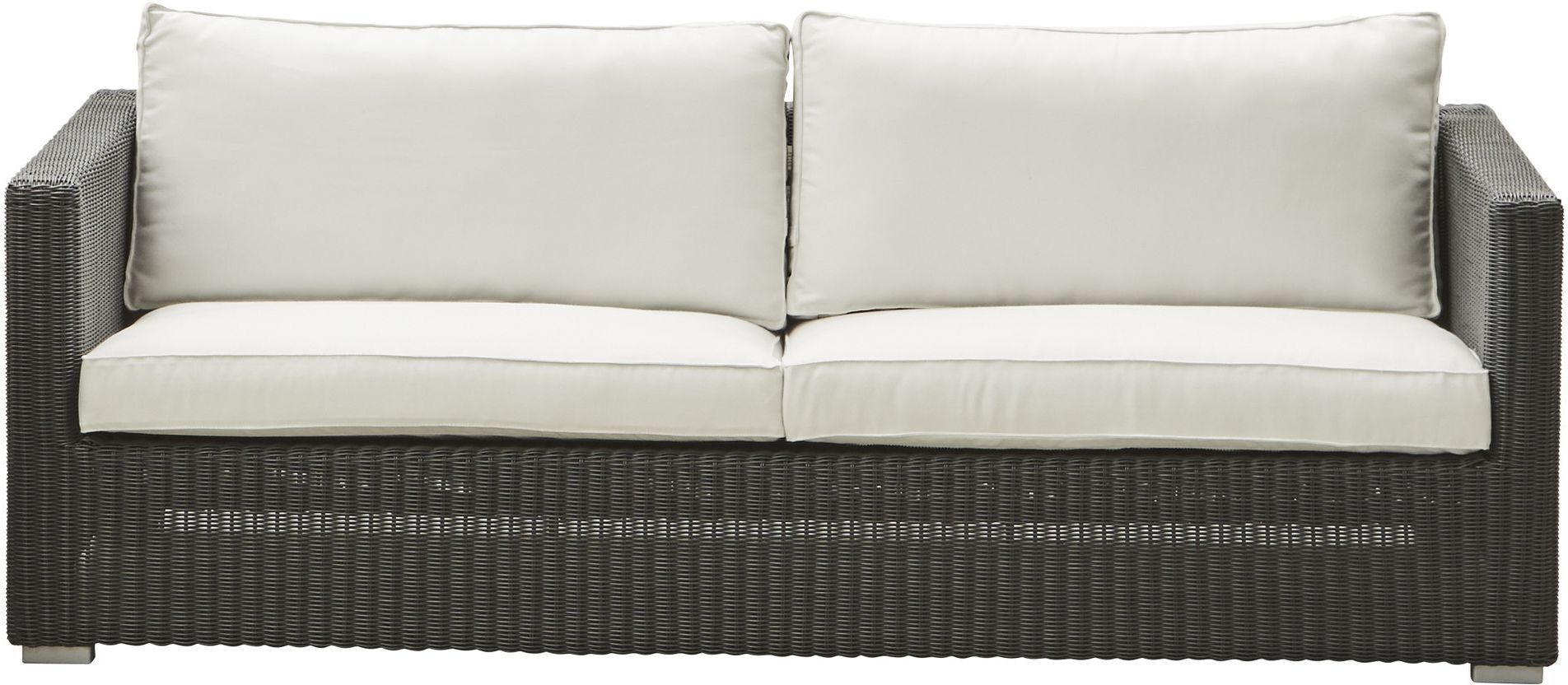 Cane-line Chester 3-pers. Loungesofa, Graphite   Unoliving