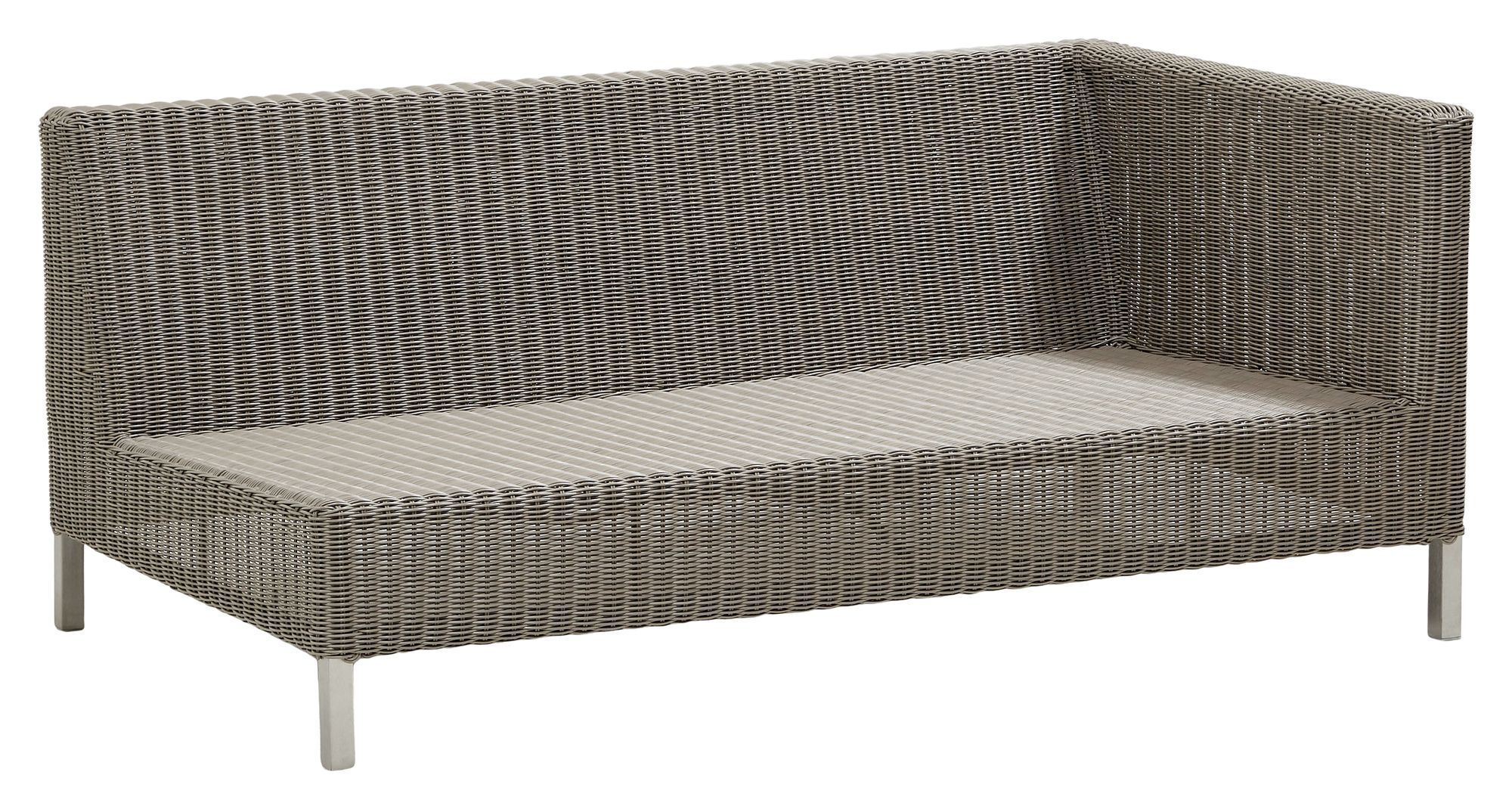 Cane-line Connect 2-pers. sofa venstre modul, Taupe   Unoliving