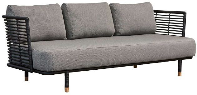 Cane-line - Sense Loungesofa - Sort   Unoliving