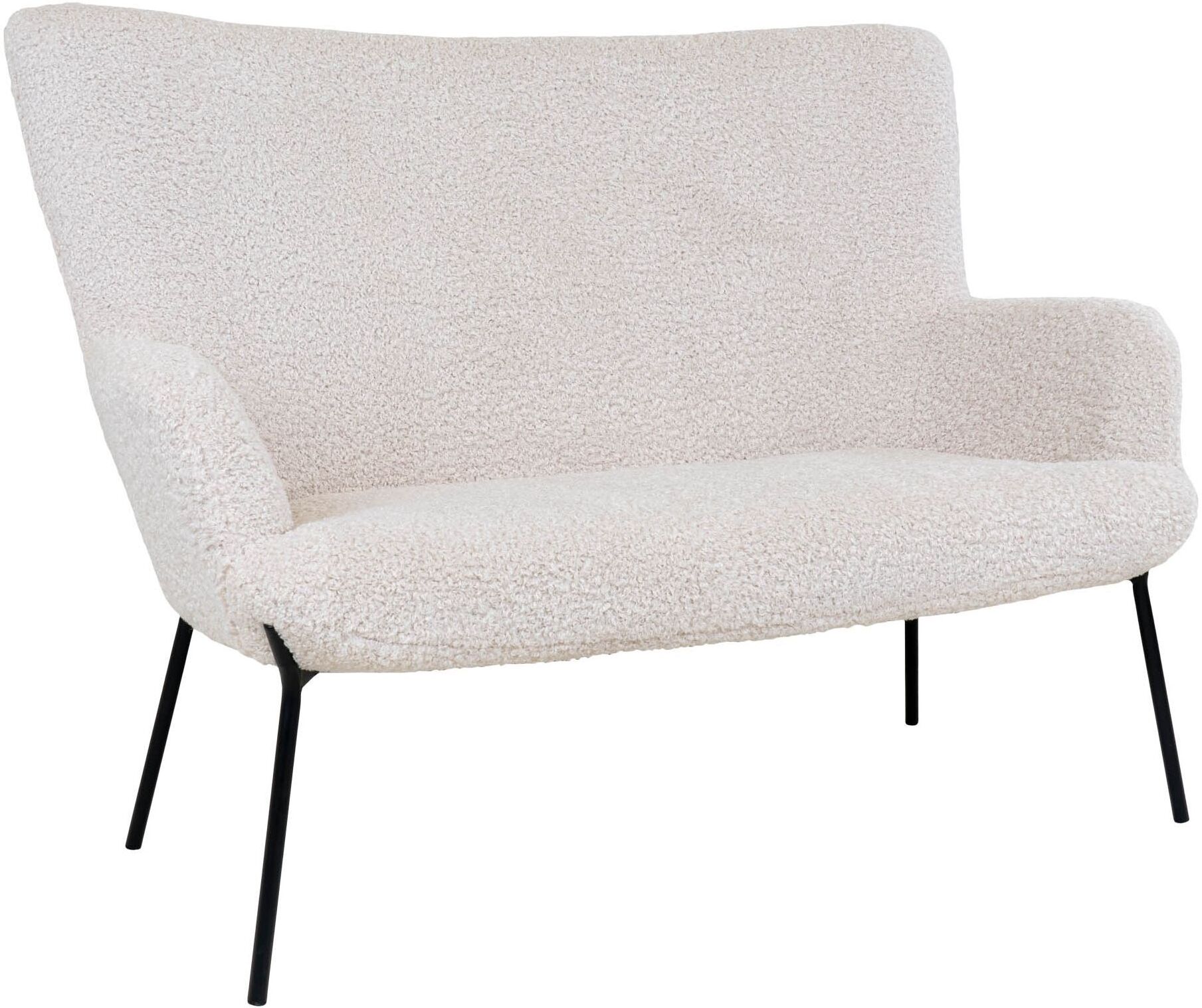 House Nordic Glasgow 2-pers, Sofa m, Kunstig Lammeskinn - Hvit   Unoliving