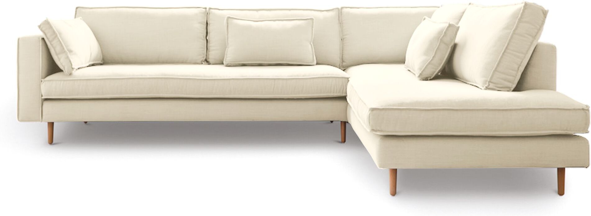 Juvila Hampton 2,5-pers. sofa open end høyre, off white   Unoliving